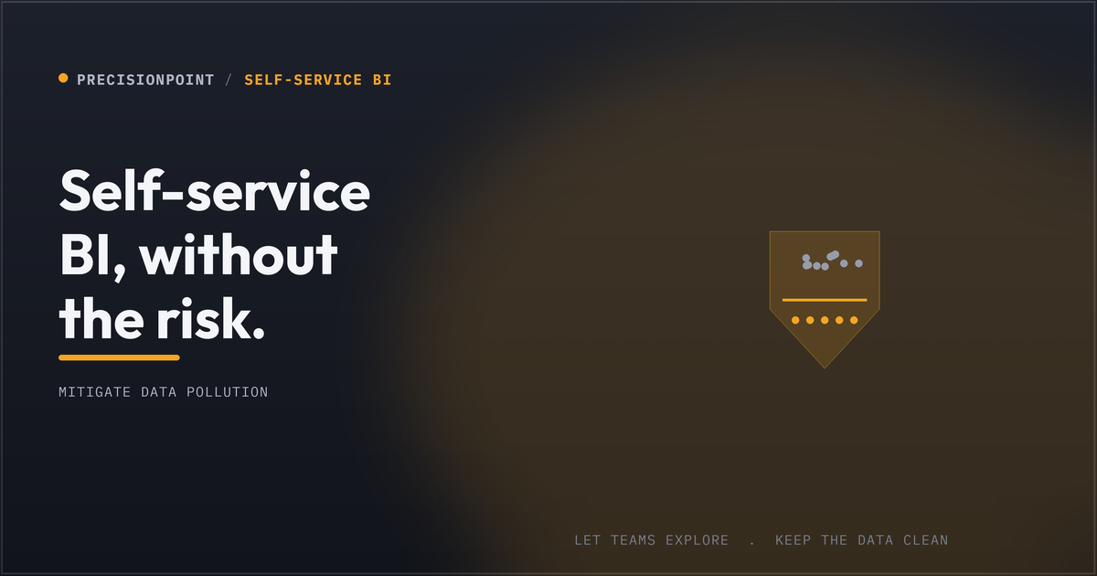 How to mitigate against self-service polluting data